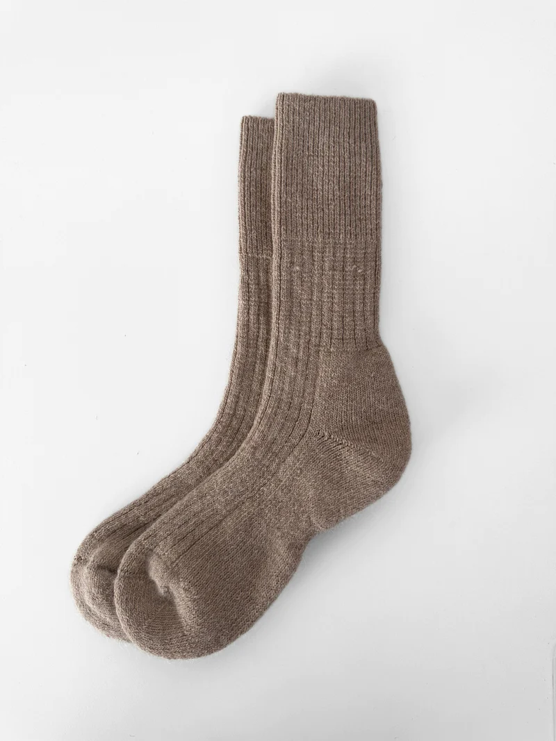 Angora Socks - Size 36-39 - Beige
