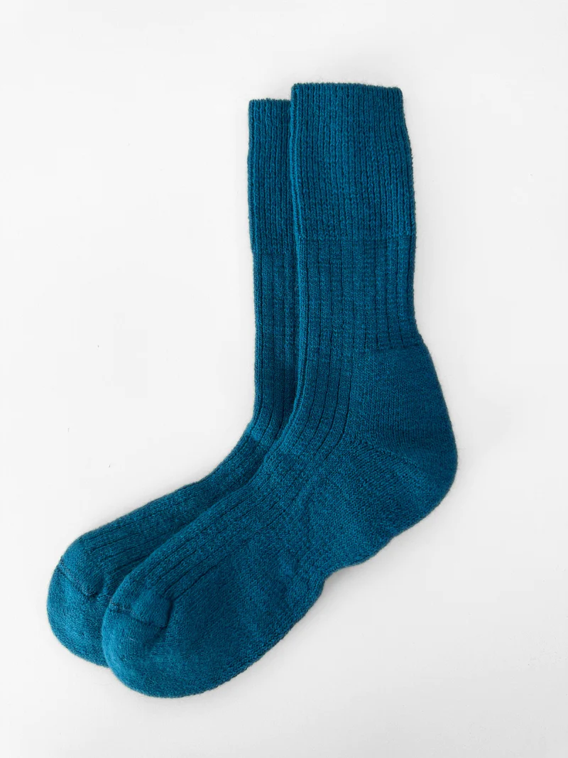 Angora Socks - Size 36-39 - Blue